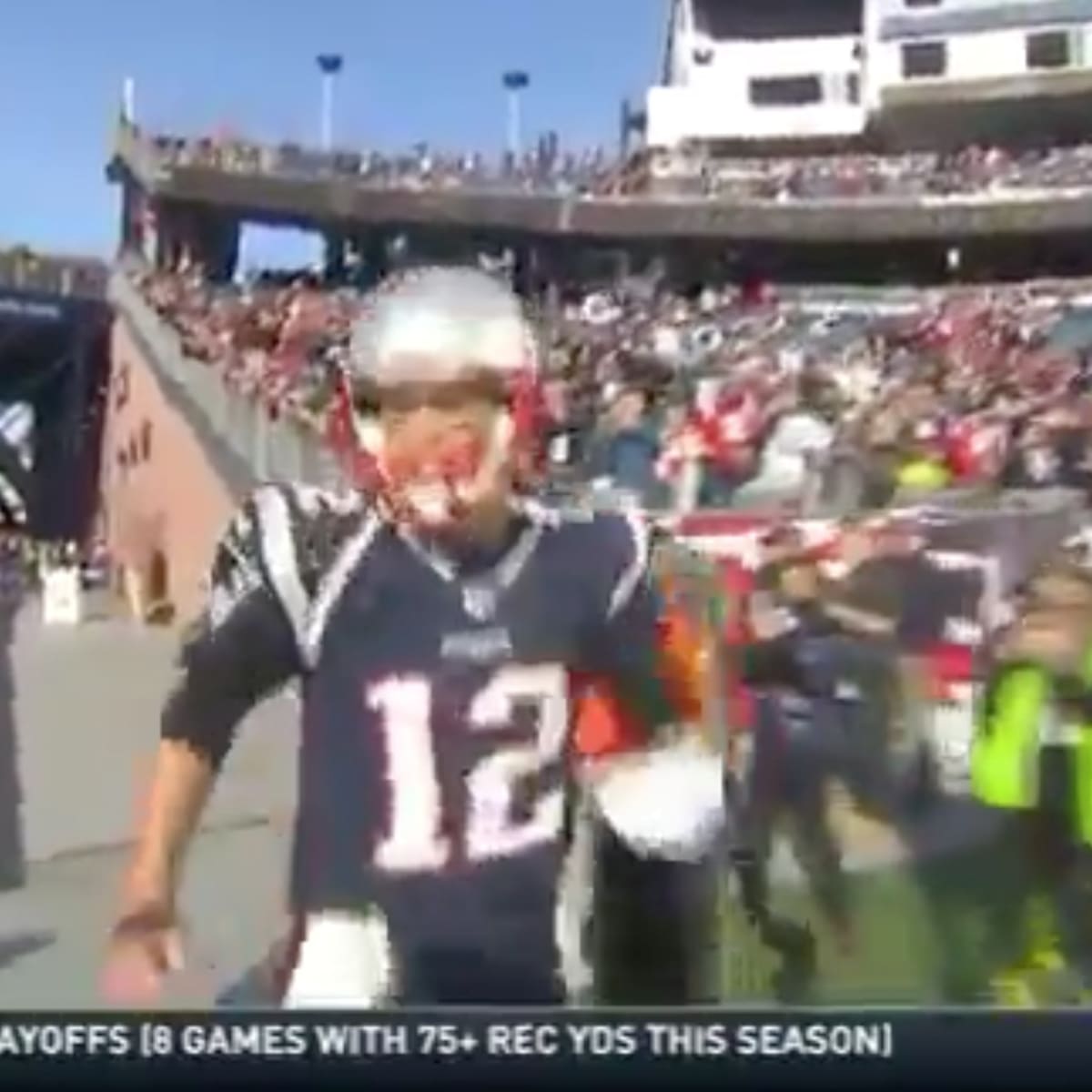 Tom Brady wants the CBS cameramen to get the f*ck out of the way