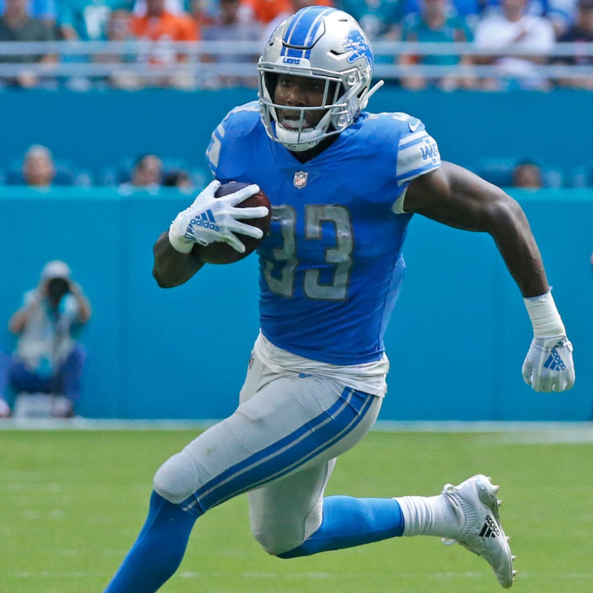 Detroit Lions' Kerryon Johnson out for Sunday's game vs. Rams