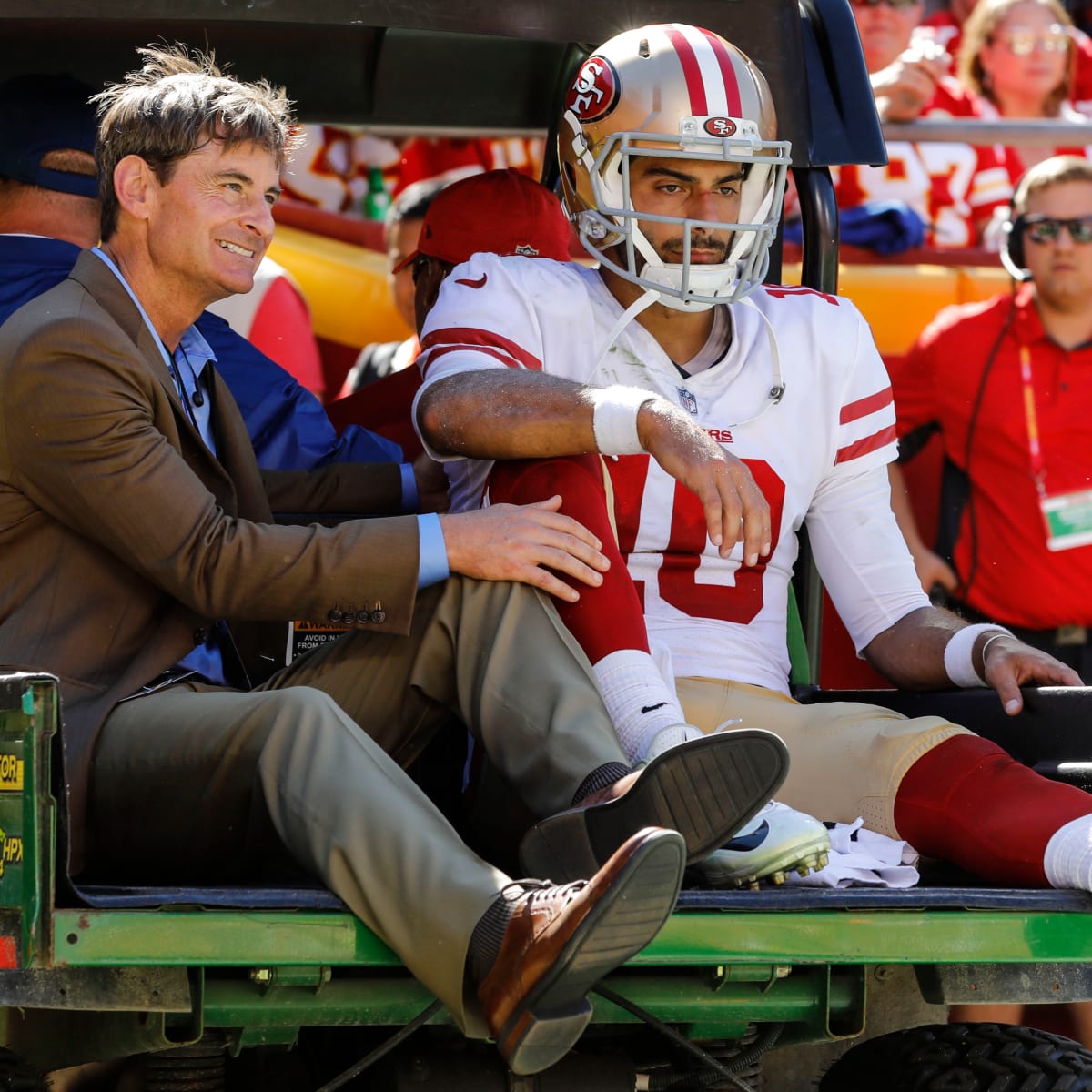 49ers' Garoppolo 'heartbroken' as he, 49ers wait for MRI on his