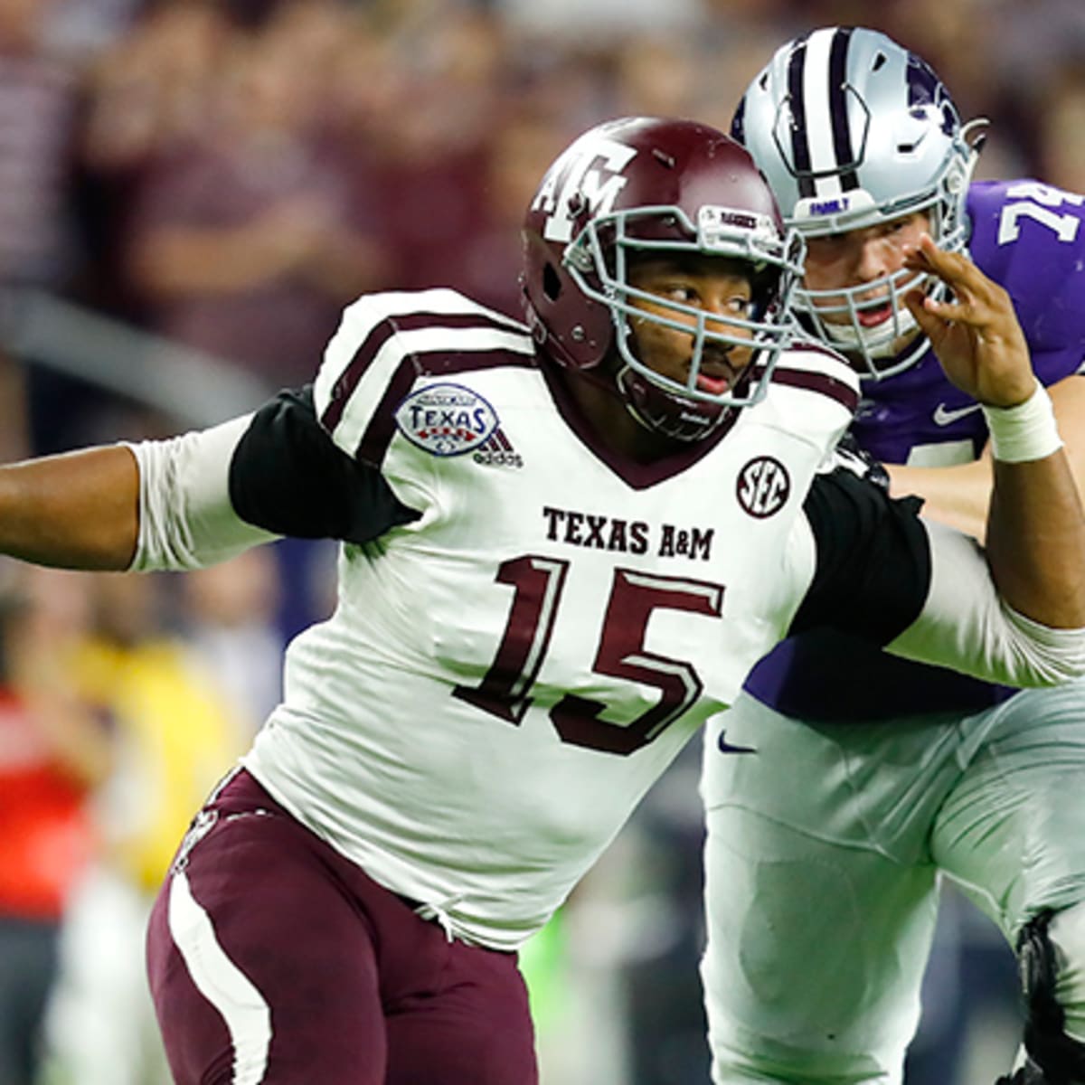 Myles Garrett (TAMU DE) vs South Carolina 2015 