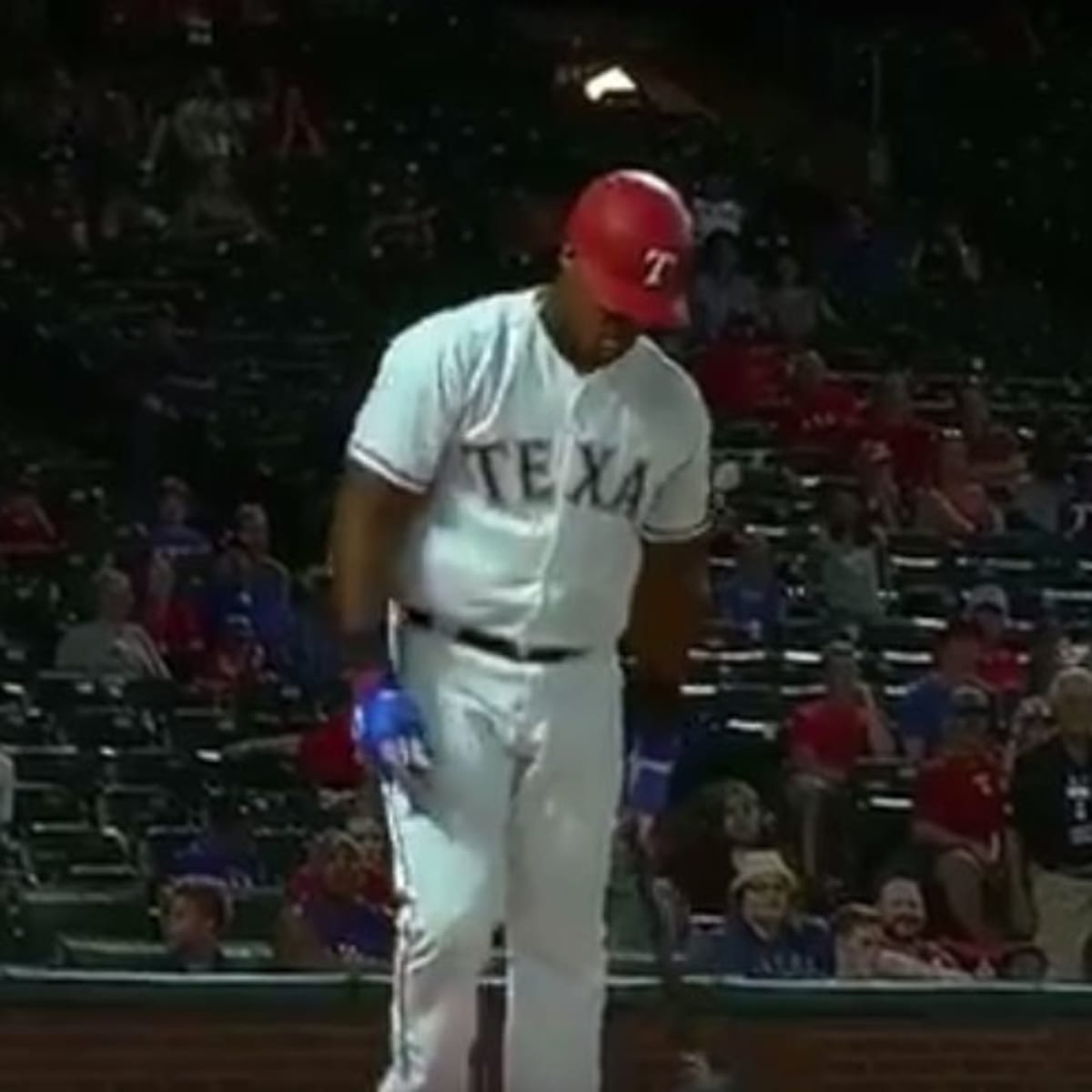 An ump told Adrian Beltre to move into the on-deck circle. So Beltre moved  the circle