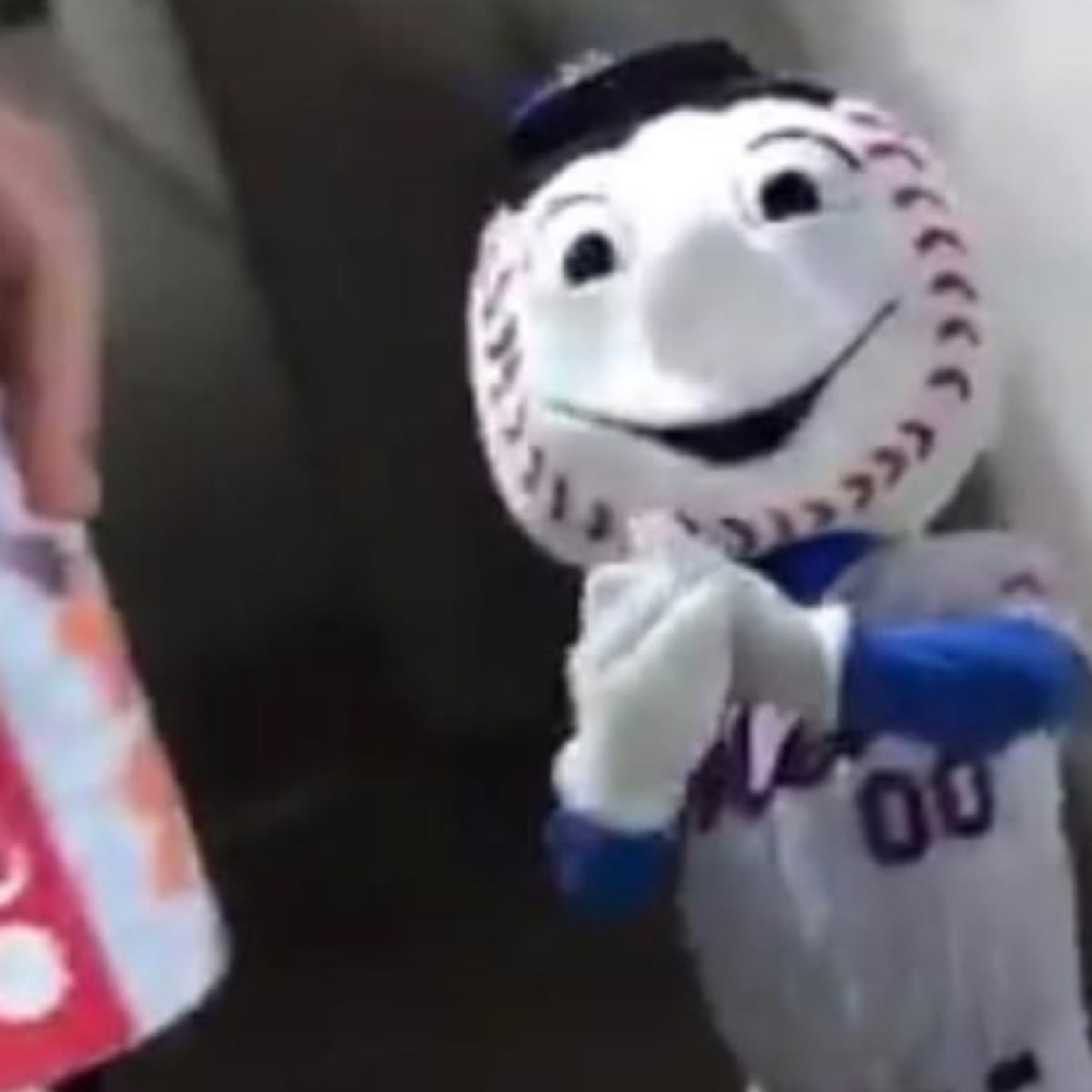 Mr. Met flipped off a fan during Wednesday's loss to Brewers