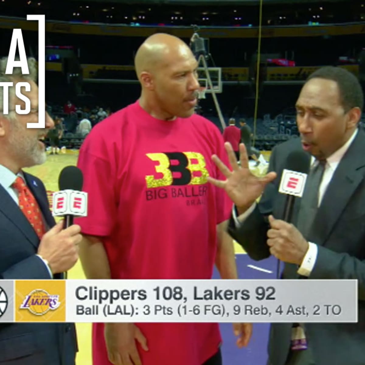 LaVar Ball, Stephen A. Smith ESPN interview; Video; Lonzo Ball; Lakers -  Sports Illustrated