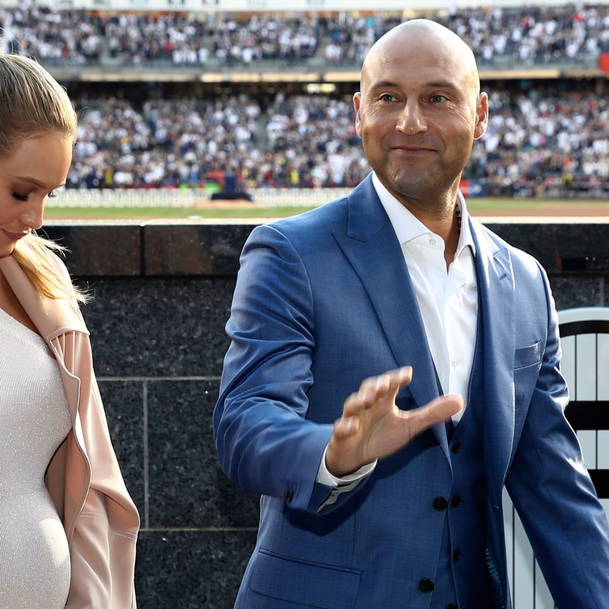 Hannah Davis Sports Baby Bump on Outing With Husband Derek Jeter