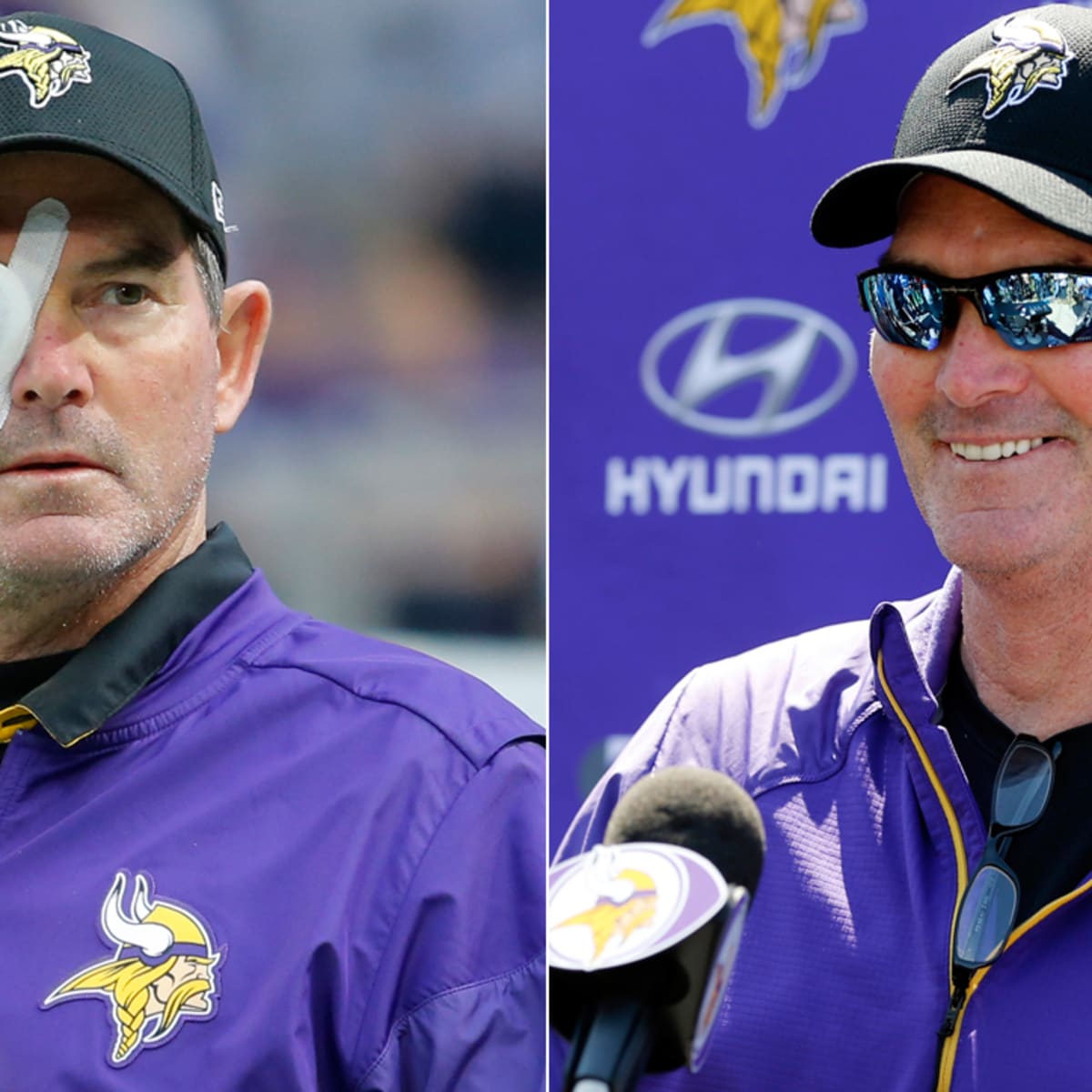 Vikings coach Mike Zimmer returns to team after latest eye surgery