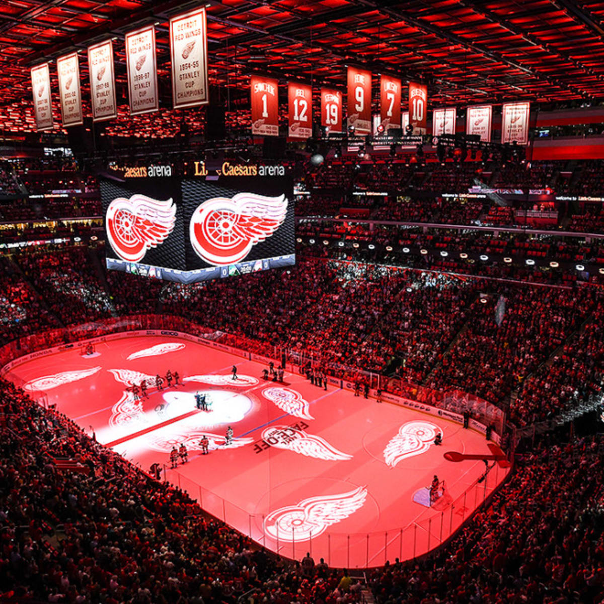 And Then There Were Two: Little Caesars Arena, Red Wings Home, Yet to See  Playoff Action