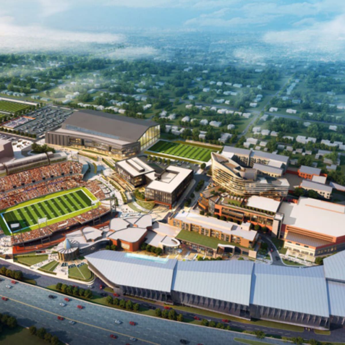 Phase one of the Tom Benson Hall of Fame Stadium unveiled in Ohio