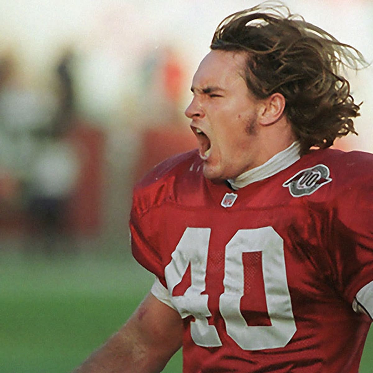 This is Pat Tillman. In May, 2002 he left the NFL and enlisted in