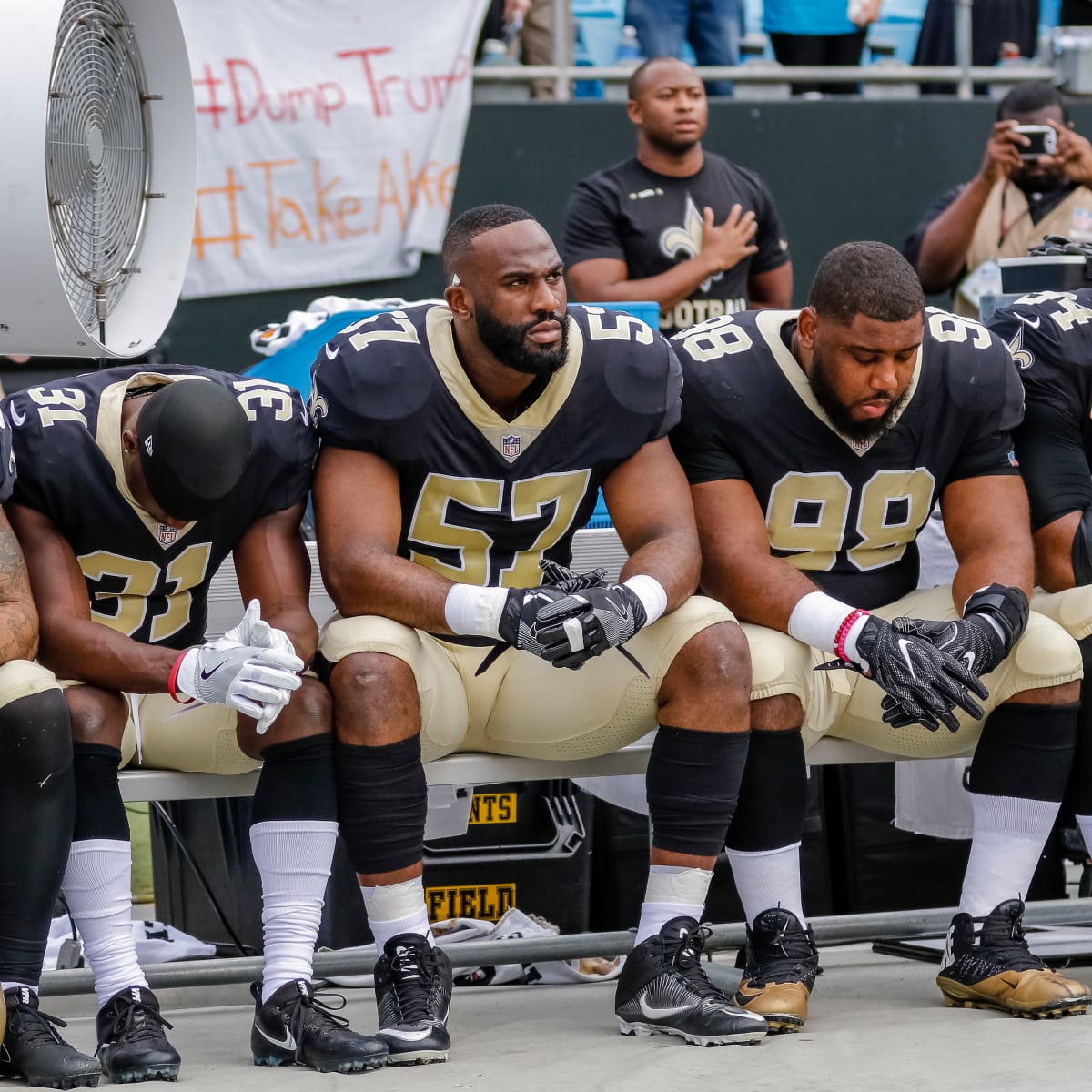 Watch Colts fans burn things after NFL protests during national anthem