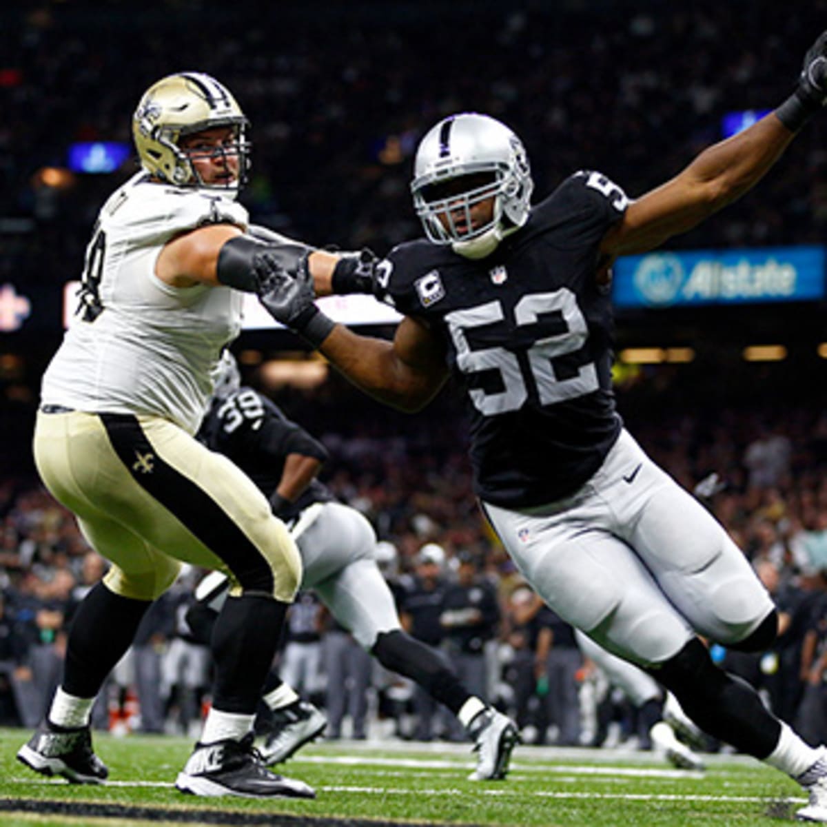 Khalil Mack ruined the Raiders with an all-time pass rushing day