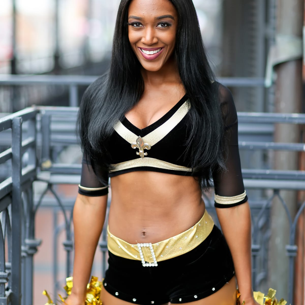 new orleans saints cheerleader outfit