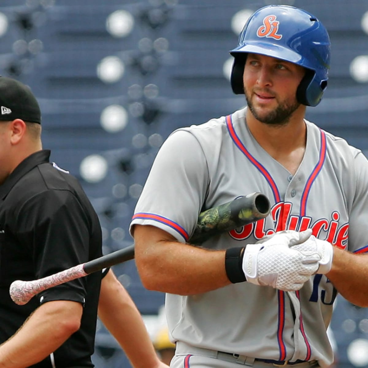 Tim Tebow hits home run in first at-bat for Mets video - Sports Illustrated