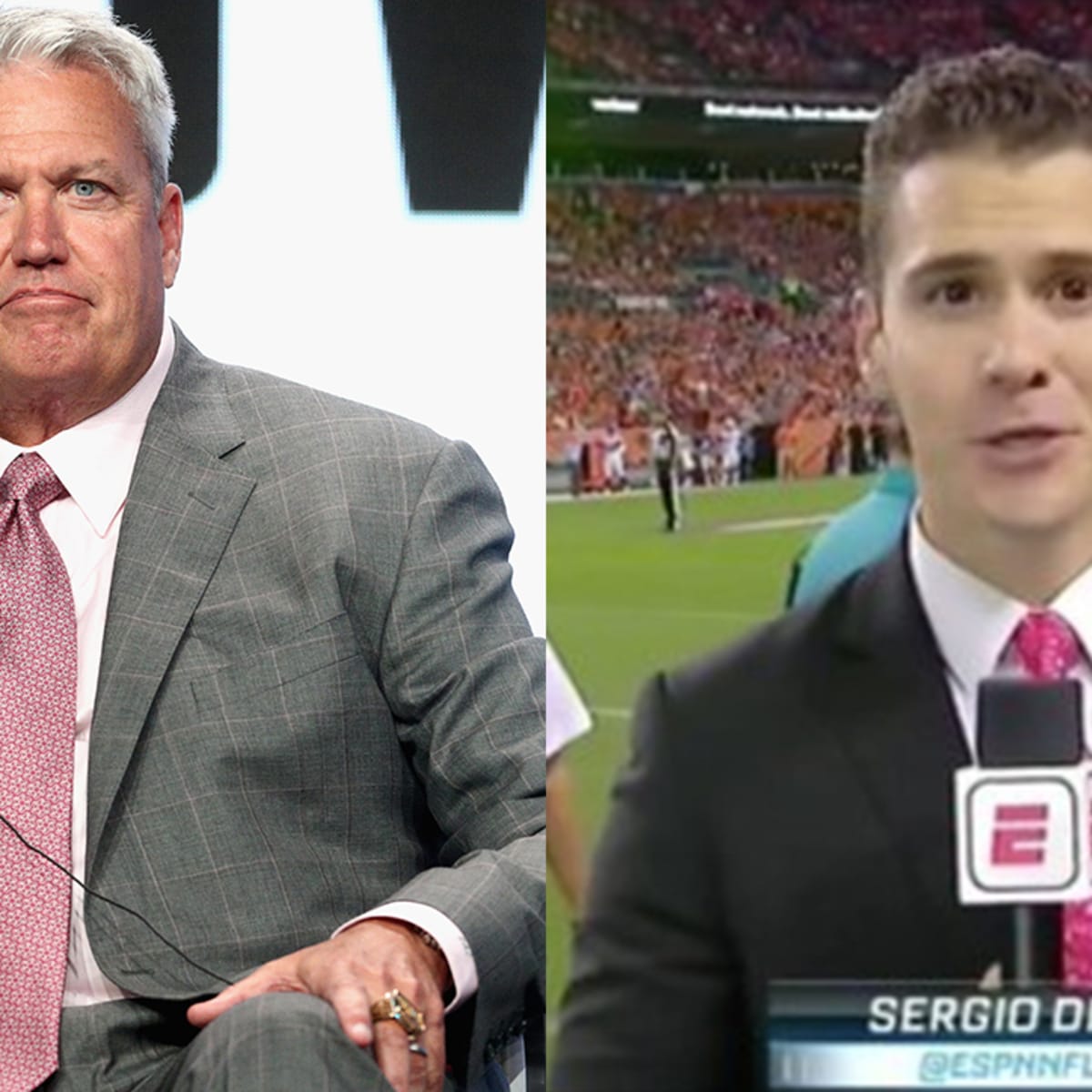 ESPN reporter Sergio Dipp bombs during his Monday Night Football