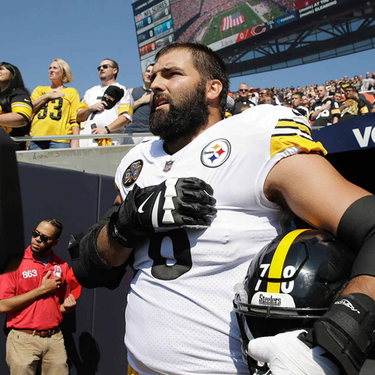 Alejandro Villanueva Stood on Field for Anthem with Steelers in Locker Room, News, Scores, Highlights, Stats, and Rumors