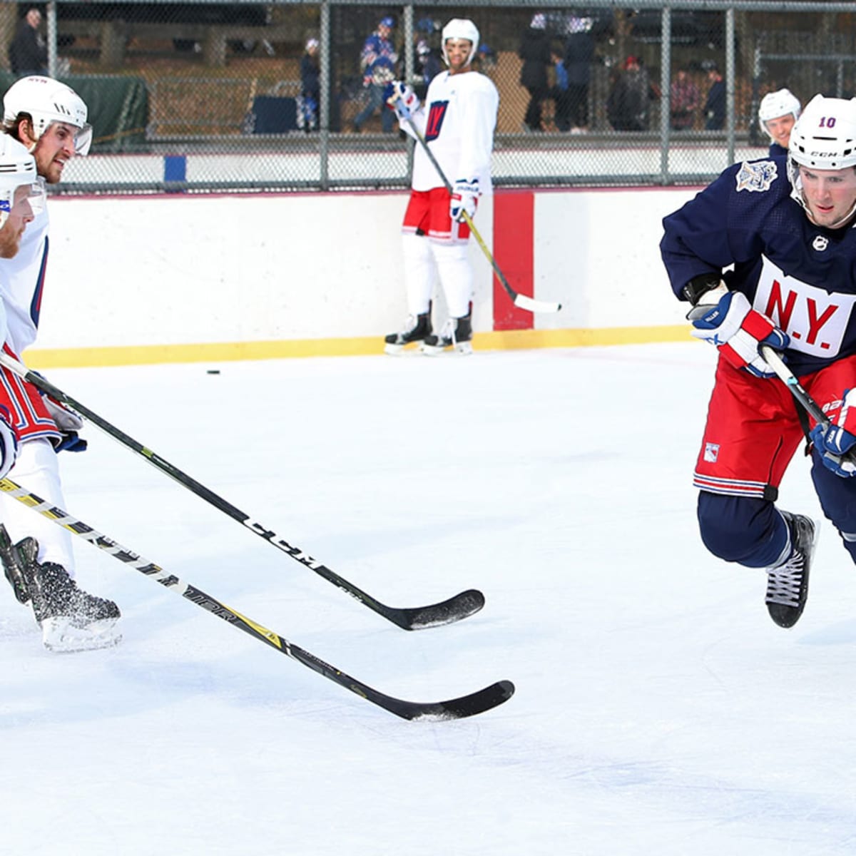 Before playing NY Rangers, Winnipeg Jets hold practice in Central Park –  New York Daily News