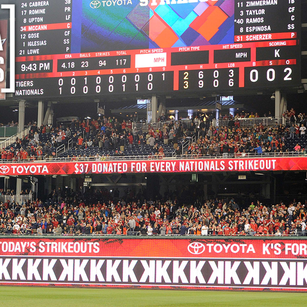 Atlanta Braves scoreboard falsely shows evacuation order