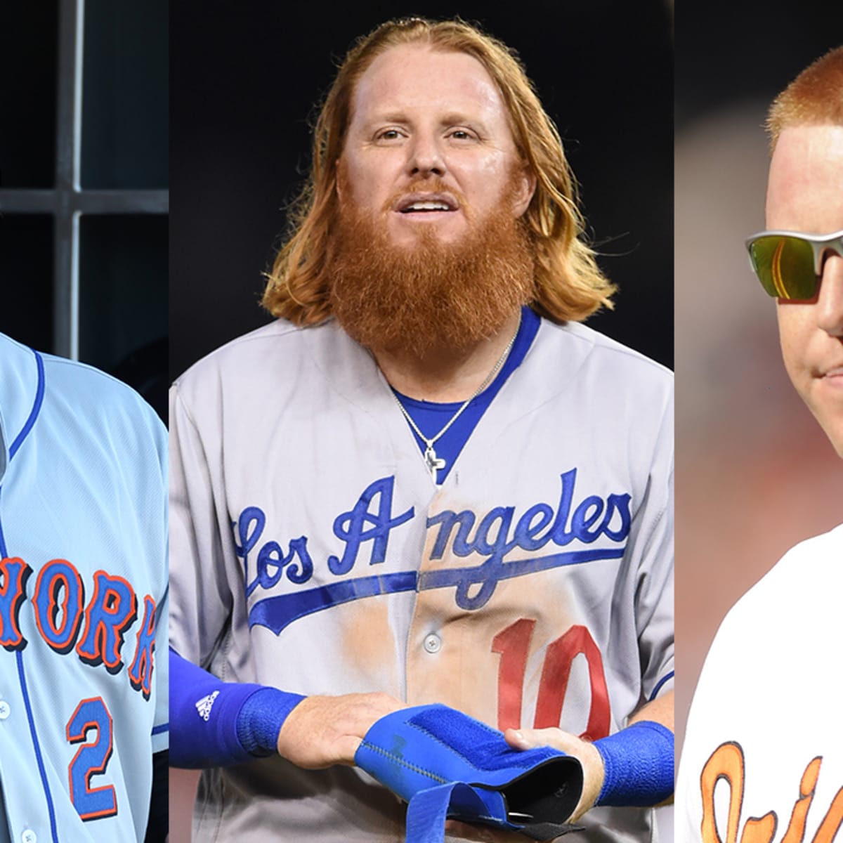 Justin Turner beard, hair; Watch evolution of look; Dodgers - Sports  Illustrated