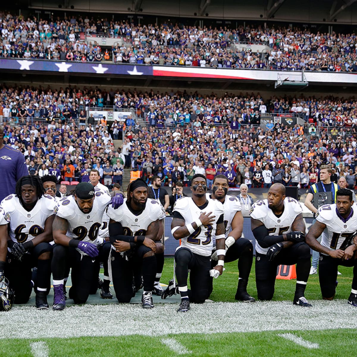 Trump's slam against kneeling NFL players was 'attack on our brotherhood':  Ravens player - ABC News