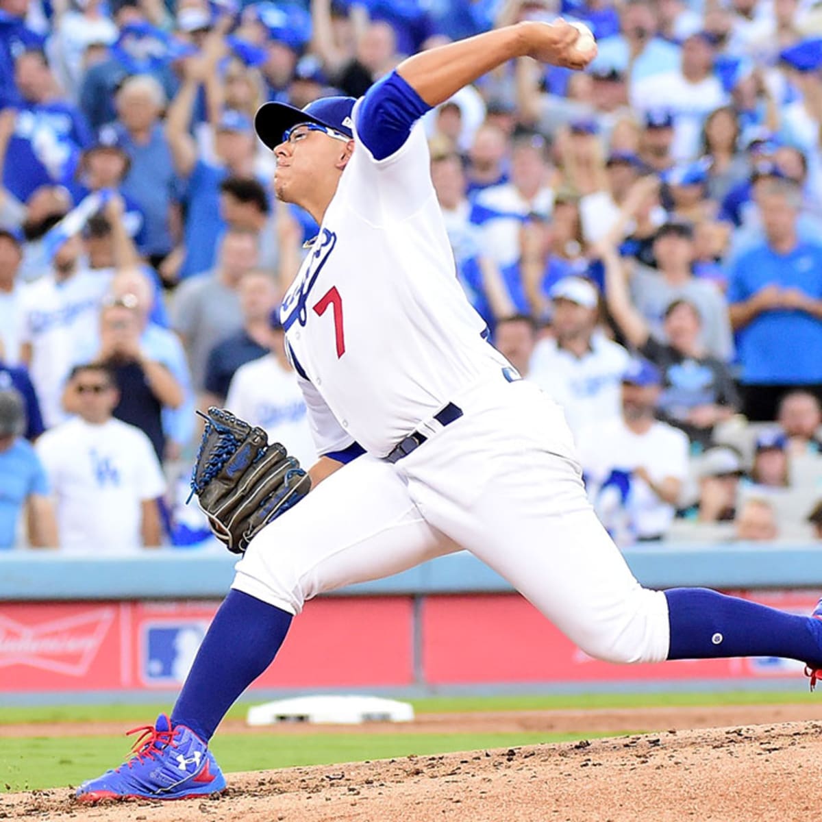 Julio Urias finishes off Dodgers' bullpen game in style