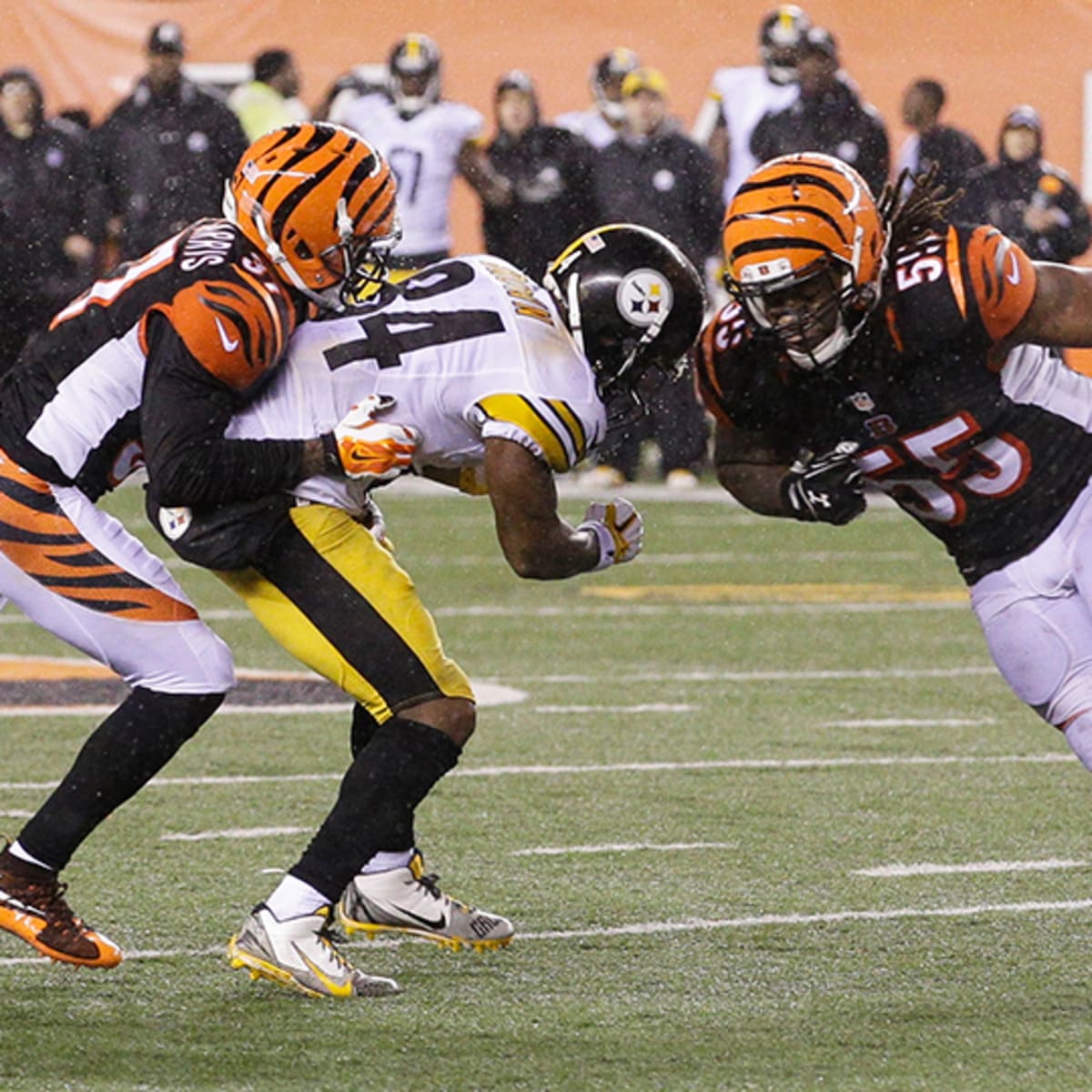 The 10 most horrifying moments in the Steelers-Bengals game.