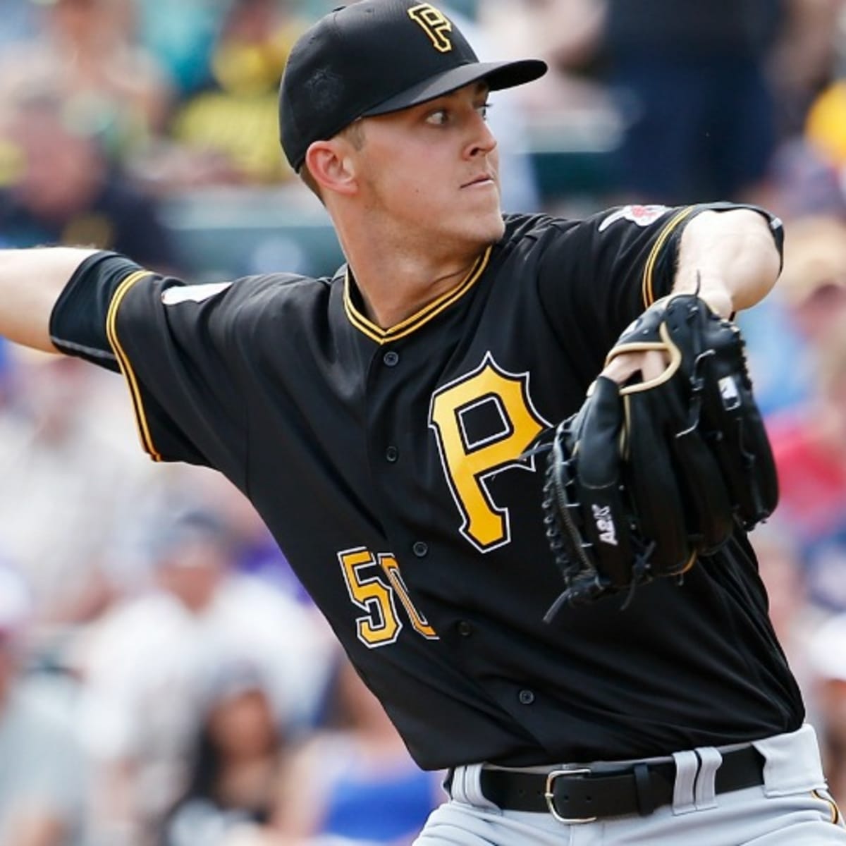 Pittsburgh Pirates starting pitcher Jameson Taillon delivers in the first  inning of the first baseball game of a double header against the Detroit  Tigers in Pittsburgh, Wednesday, April 25, 2018. (AP Photo/Gene