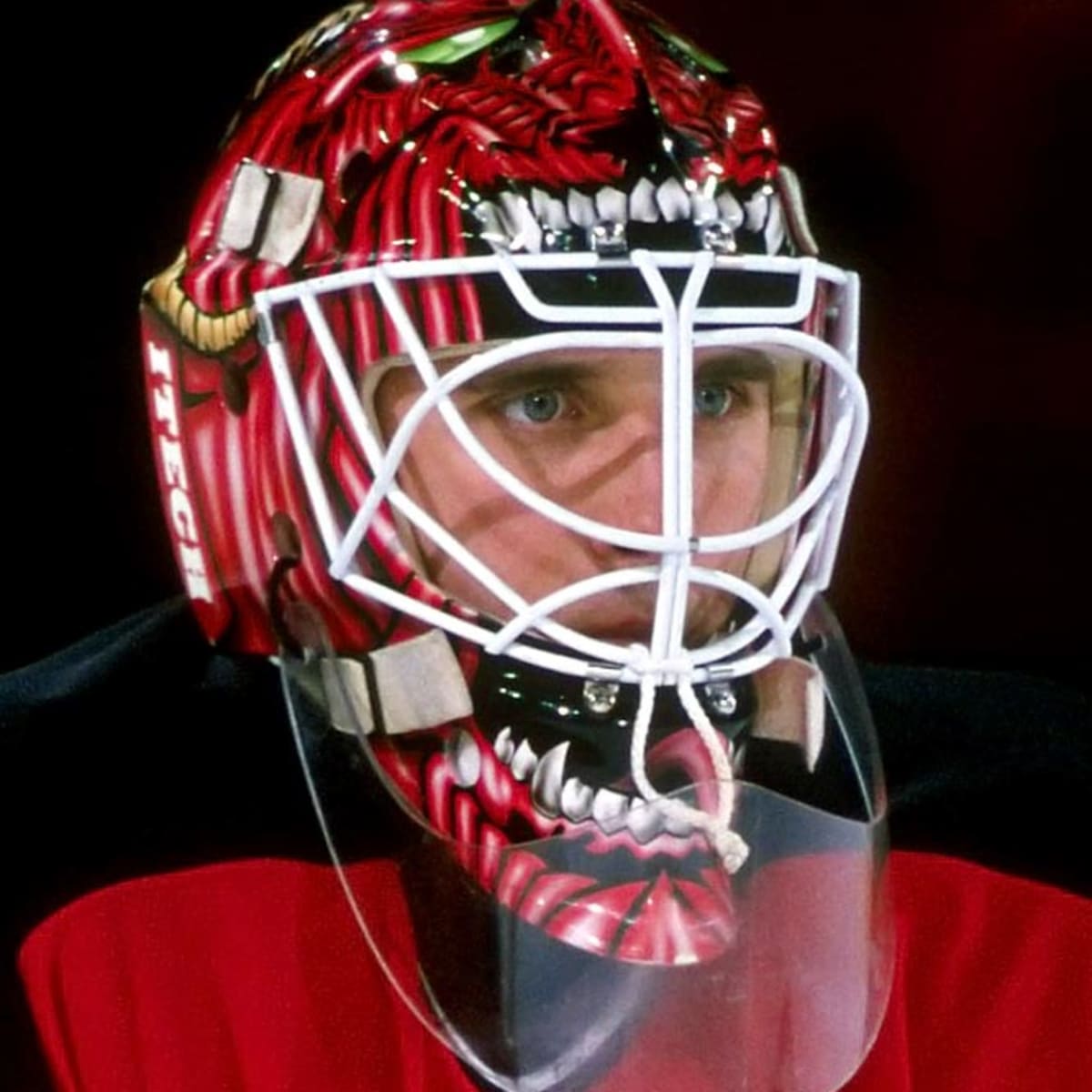 John Vanbiesbrouck  Goalie mask, Hockey goalie, New jersey devils