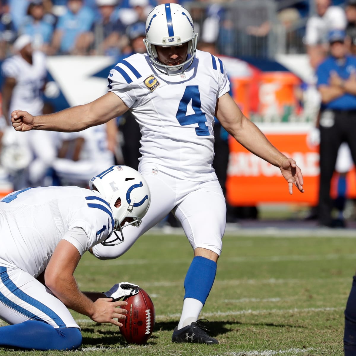 Colts kicker Adam Vinatieri sets all-time points record