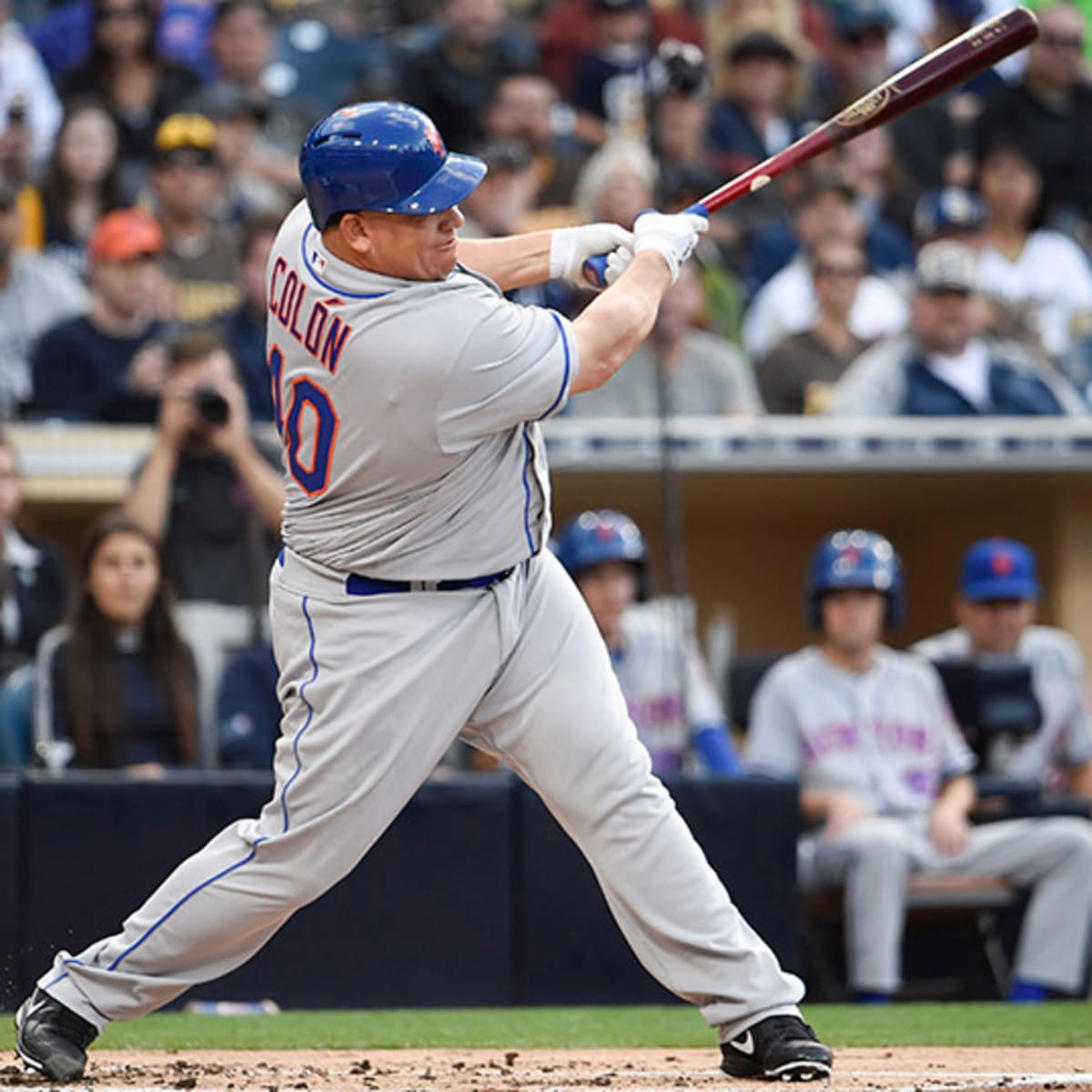 Bartolo Colon Home Run Commemorated with Bobble Stomach