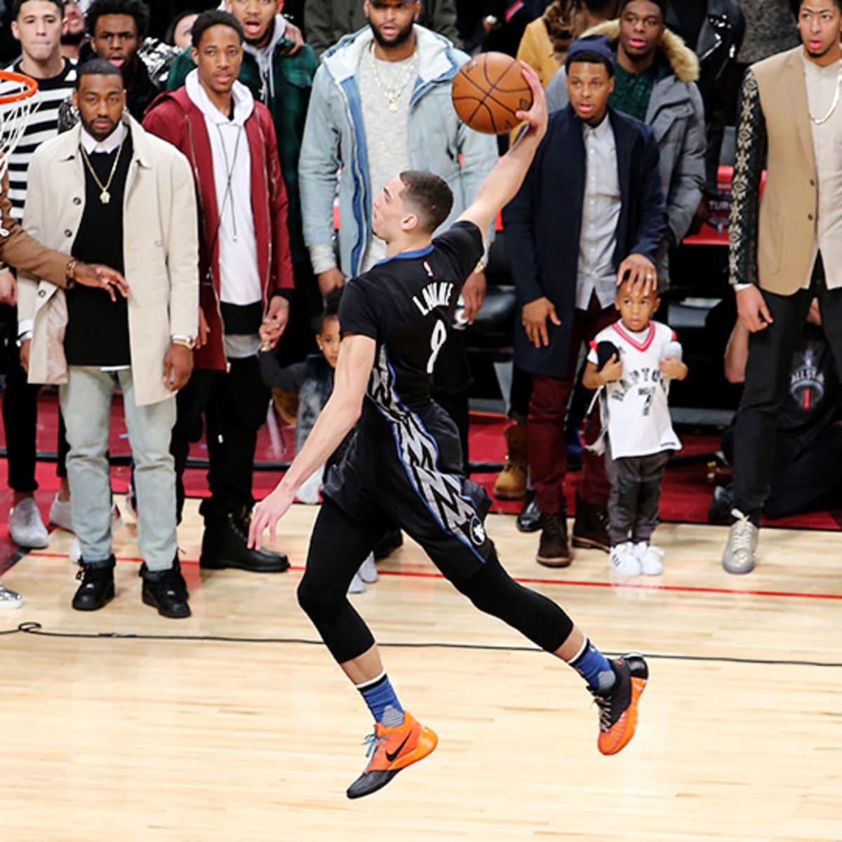 These Are The Shoes Zach LaVine Wore To Win The Epic NBA Dunk Contest •