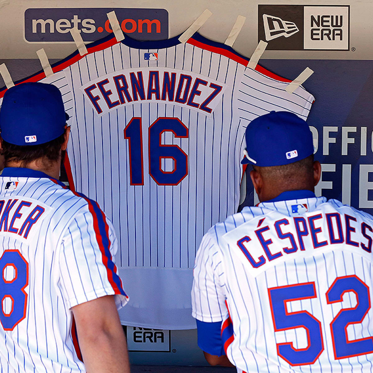 Mets hang Fernandez's jersey, 09/25/2016