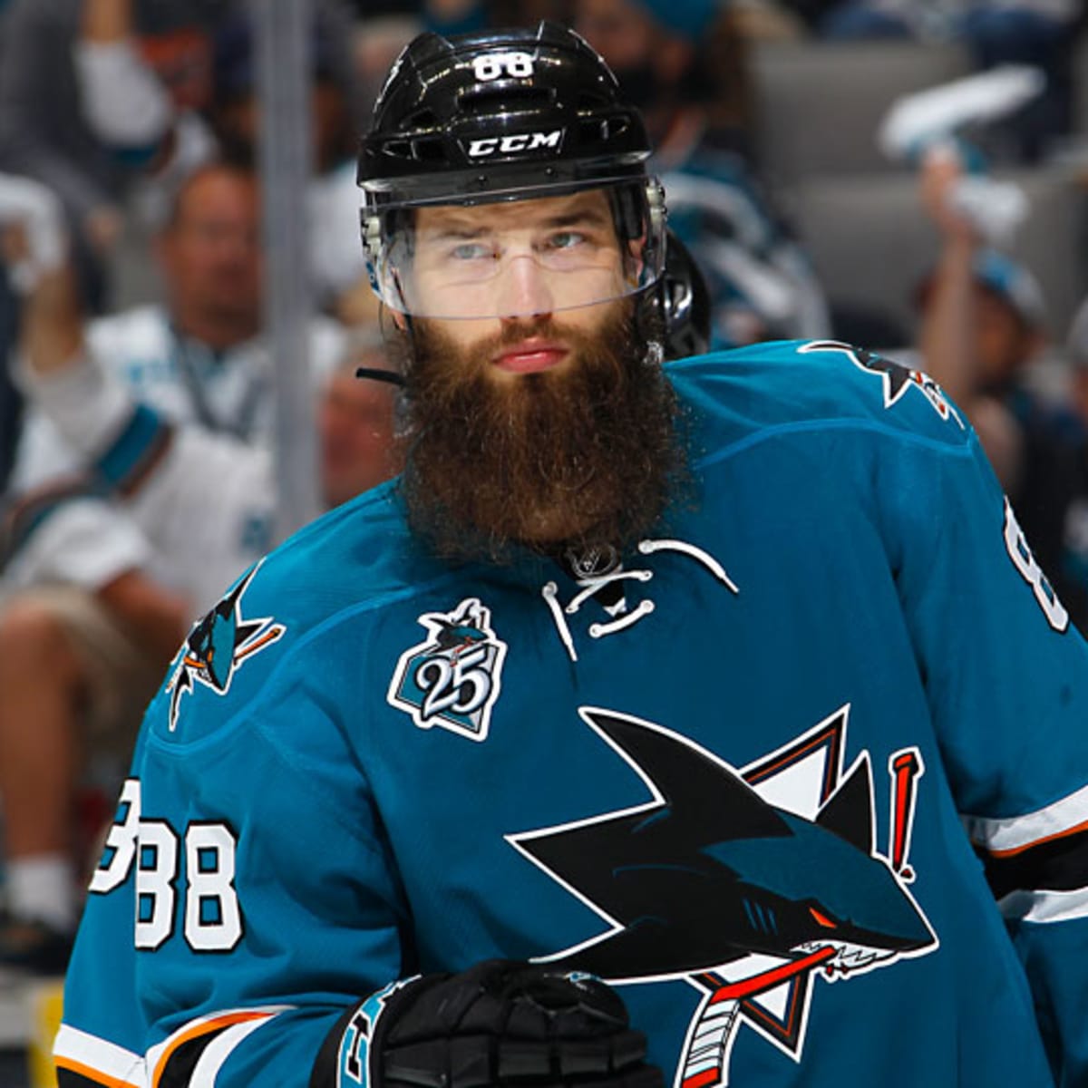 Brent Burns' NHL 14 picture : r/hockey