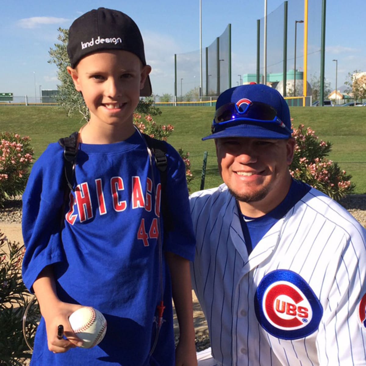 Cubs' Schwarber draws inspiration from boy with illness