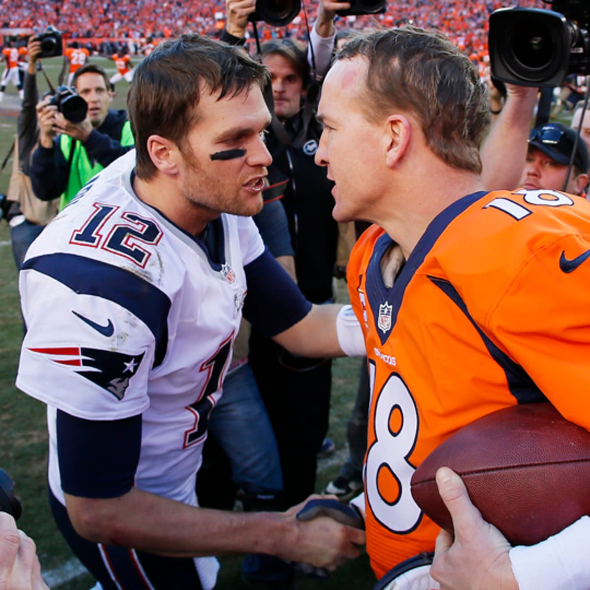 Peyton Manning & Tom Brady Denver Broncos vs. New England