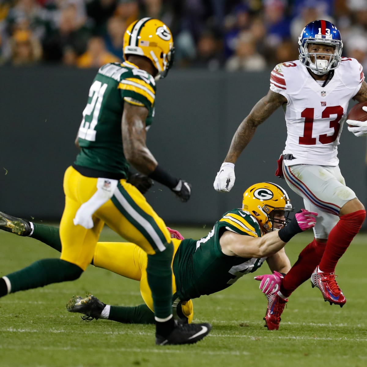 Giants' Odell Beckham Jr. catches and throws TDs against Bears - Sports  Illustrated