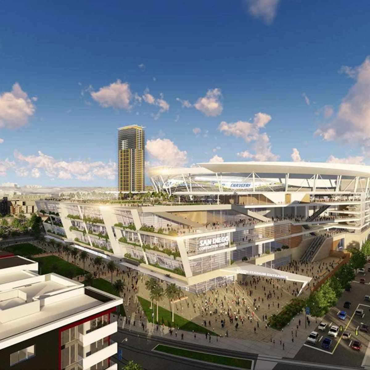 new chargers stadium design