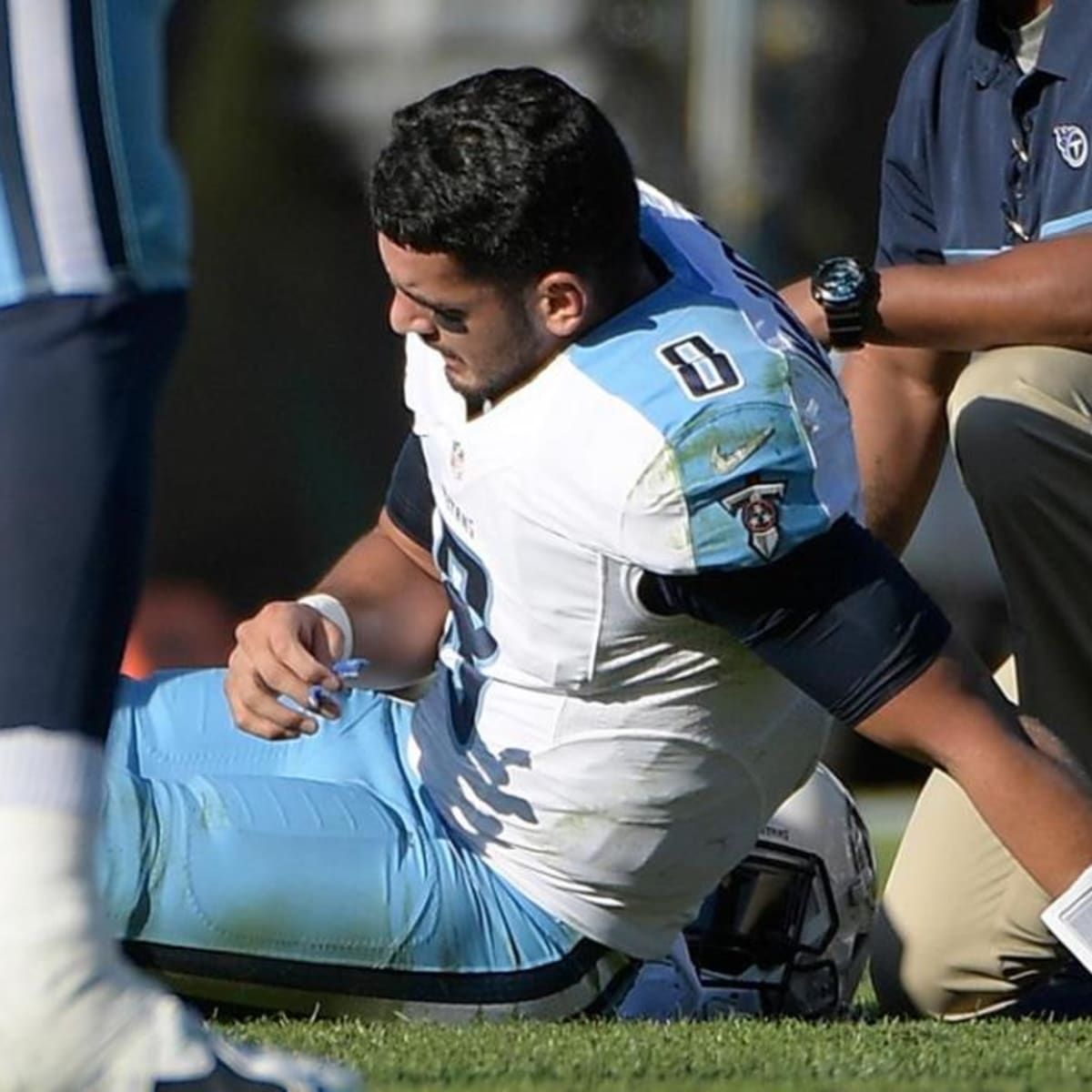 Titans QB Marcus Mariota out for season with broken leg - The Columbian