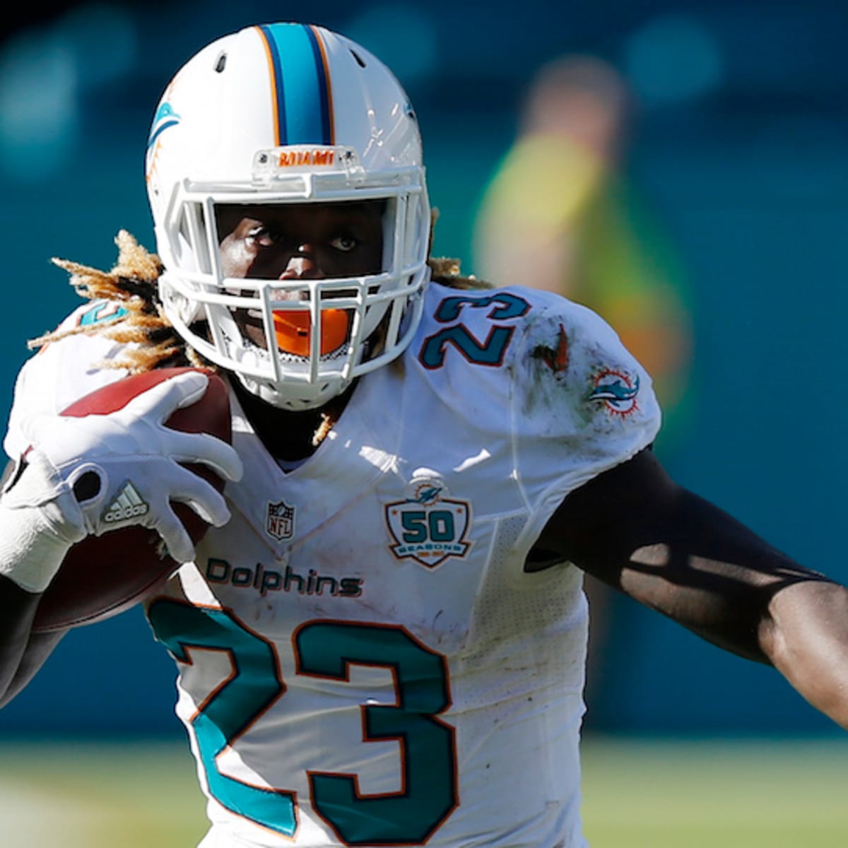 Jay Ajayi Autographed Miami Dolphins Mini Helmet