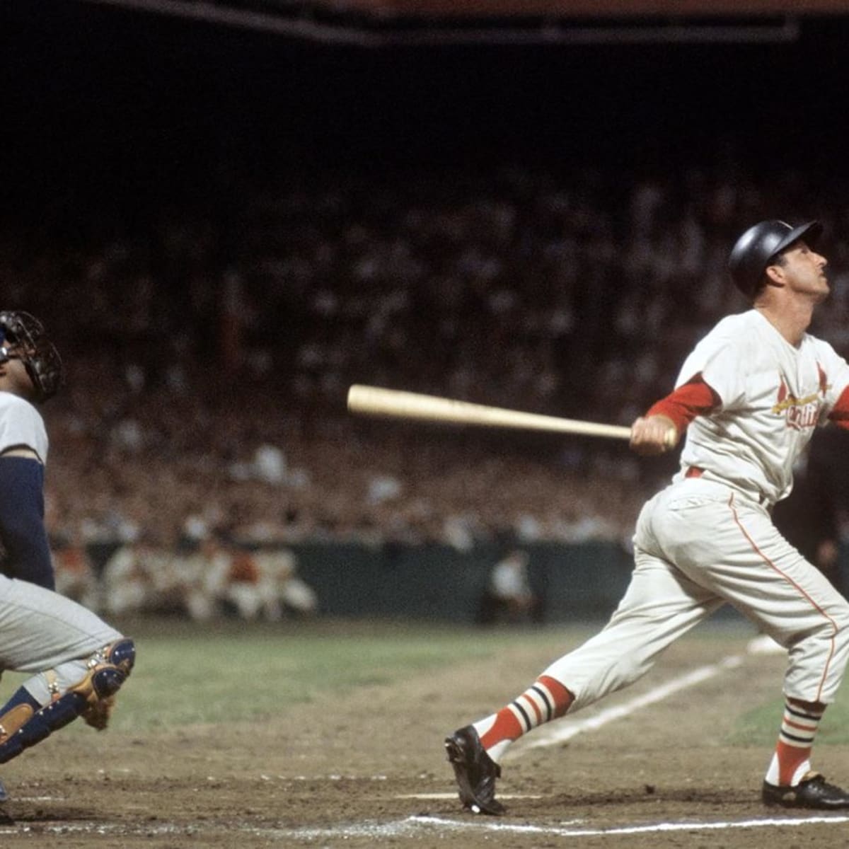 Baseball In Pics - The beautiful swing of Stan Musial, 1955 Photo SI