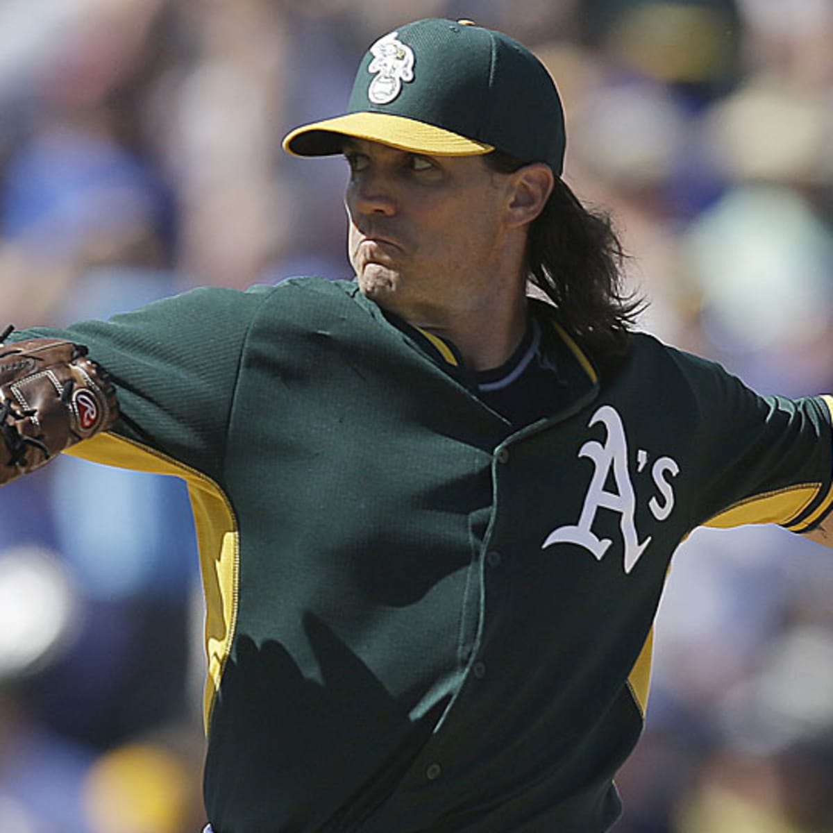 Oakland Athletic's 2002 AL CY Young Winner Barry Zito 