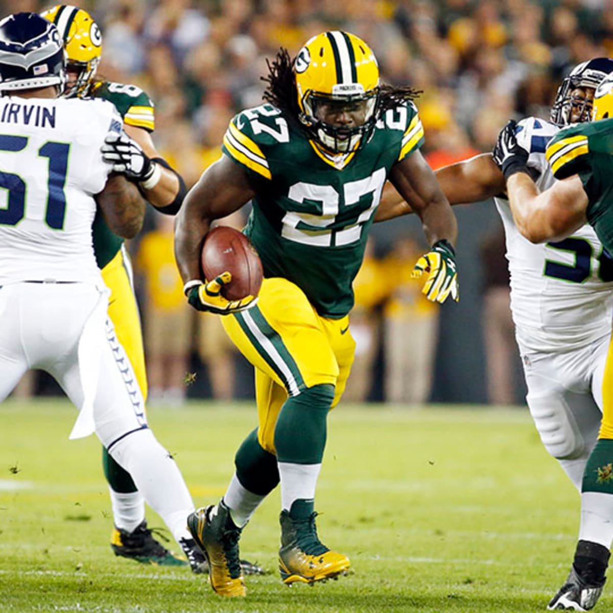 Green Bay Packers on X: Eddie Lacy is ready for kickoff. #GBvsSEA