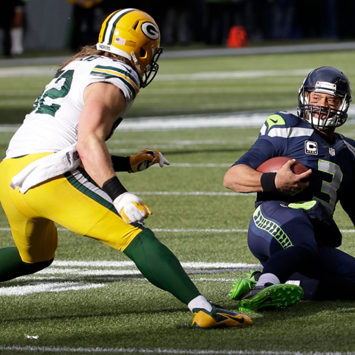 Clay Matthews fined $22,050 for blindside block on Russell Wilson