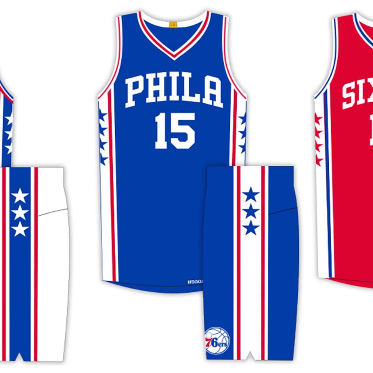 2015-16 Sixers Uniforms  76ers, Philadelphia 76ers, Sports uniforms