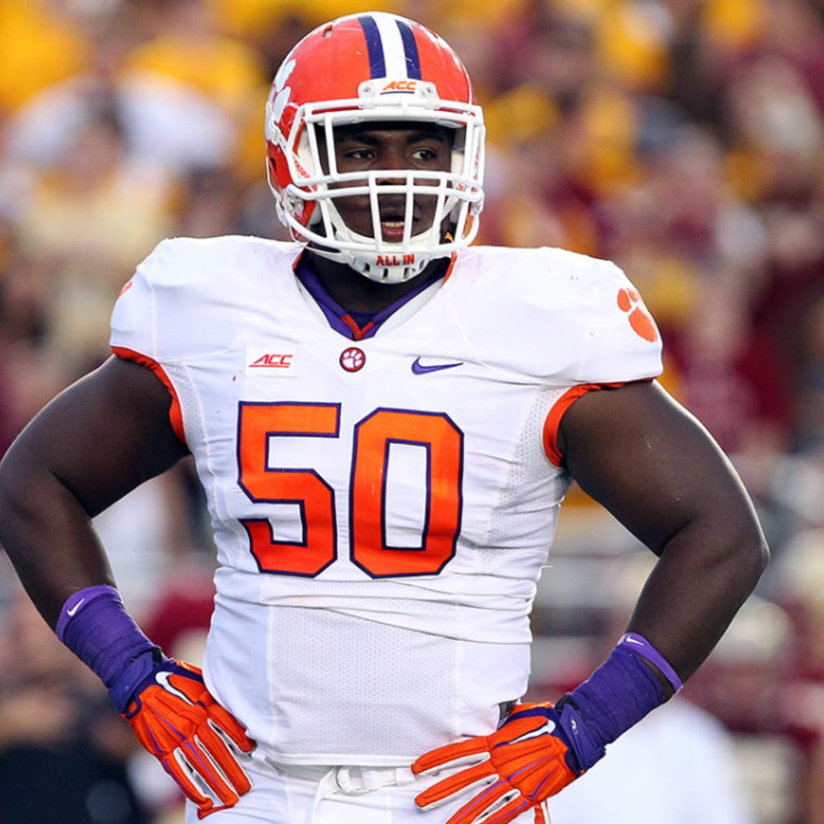 While Grady Jarrett waits for Draft call, his family's house burns