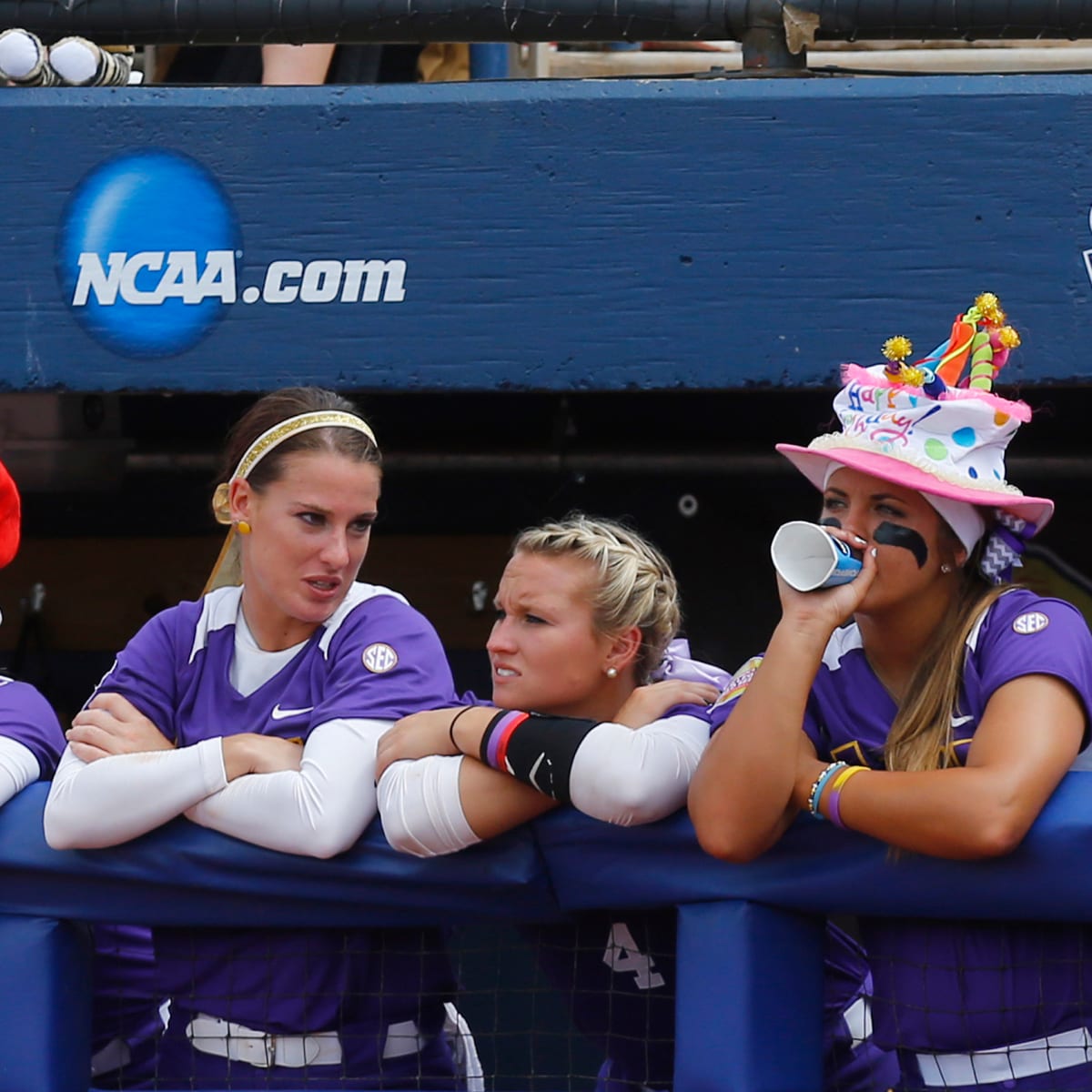 The Rally Cap crew spices things up with @lsusoftball by trying out some  Tajin 🌶️