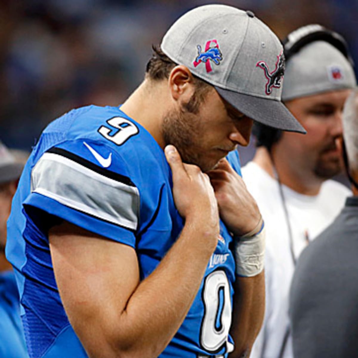 Detroit Lions Matt Stafford Jersey & Hat Combo