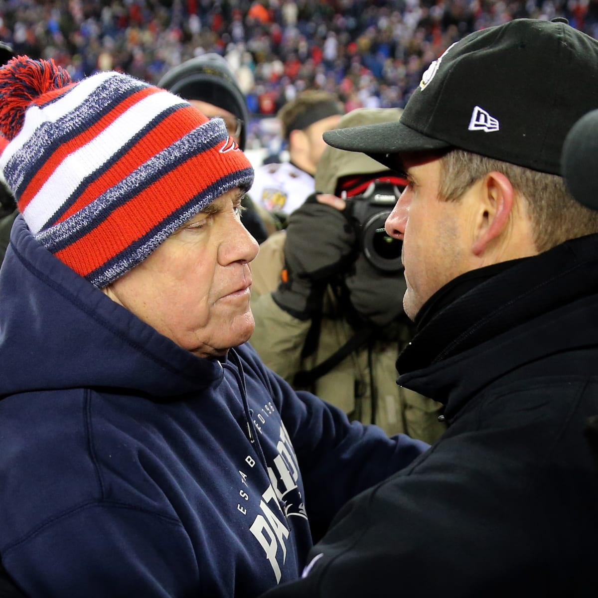 John Harbaugh talks banning little-known play call used by the Patriots