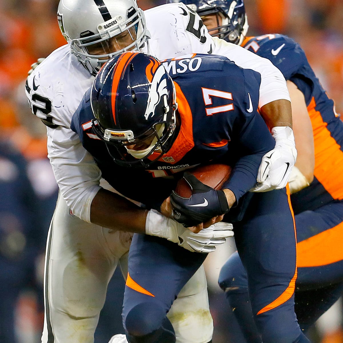 Raiders vs. Broncos (Week 14), Khalil Mack vs. Brock Osweiler