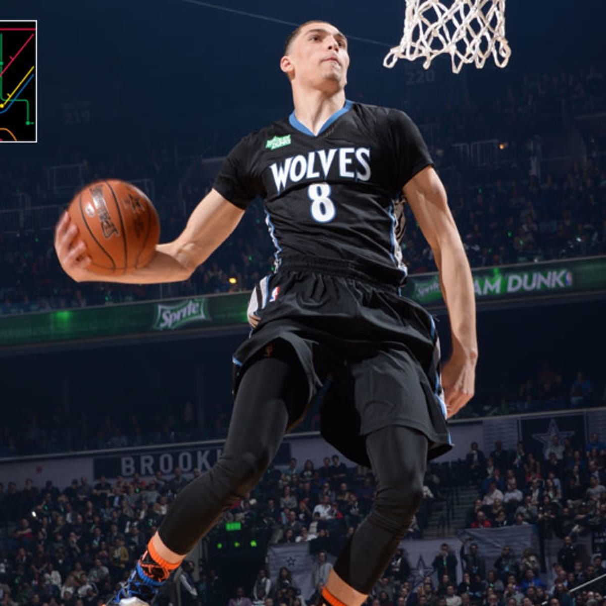 Zach LaVine Goes Behind His Back: 2015 Sprite Slam-Dunk Contest 