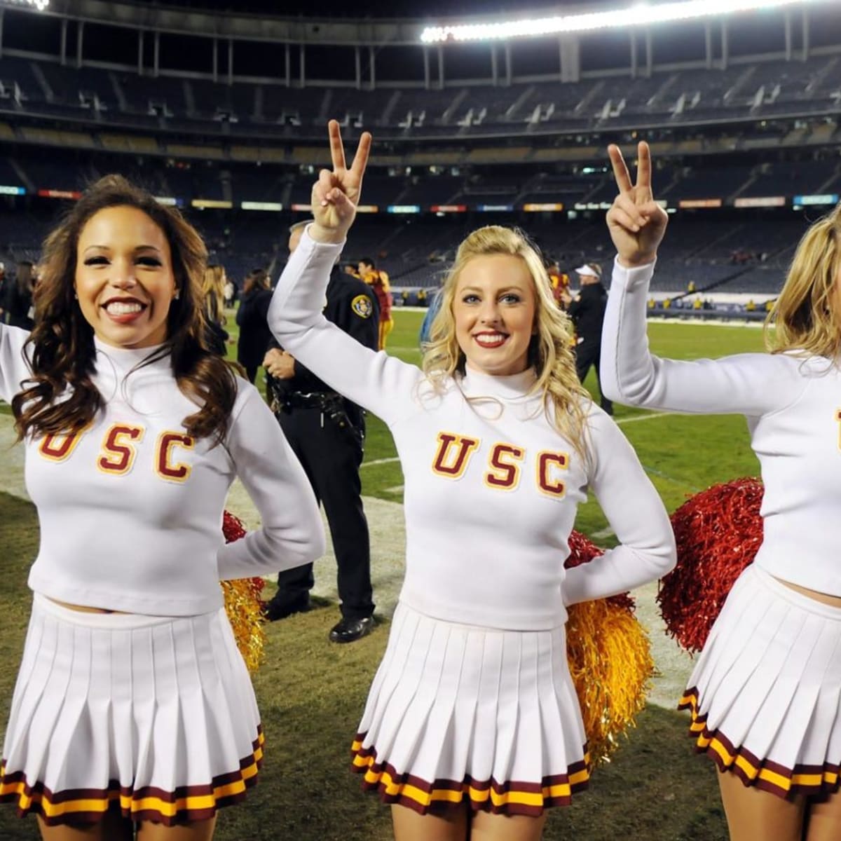 College football cheerleaders from all the bowl games