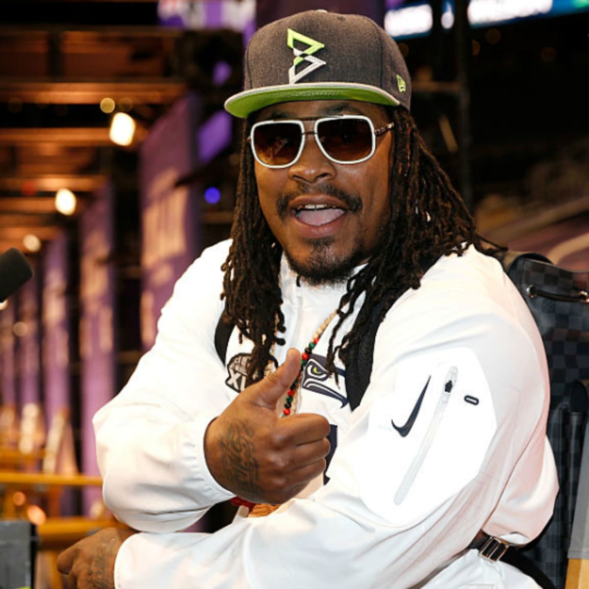 Marshawn Lynch trademark: 'I'm just here so I don't get fined